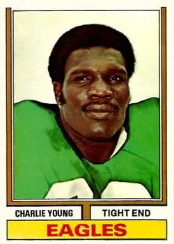 1974 Topps #449 - Charle Young - Philadelphia Eagles - Front 1974 Topps #449 - Charle Young - Philadelphia Eagles - Front