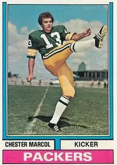 1974 Topps #450 - Chester Marcol - Green Bay Packers