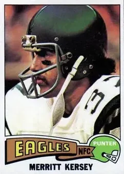 1975 Topps #477 - Merritt Kersey - Philadelphia Eagles