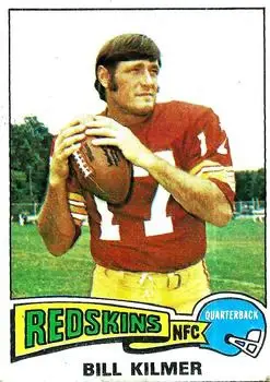 1975 Topps #480 - Bill Kilmer - Washington Redskins