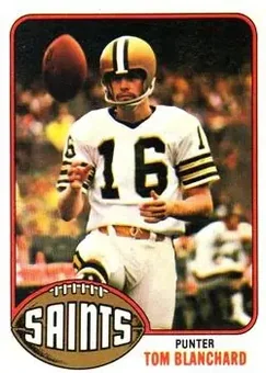 1976 Topps #431 - Tom Blanchard - New Orleans Saints
