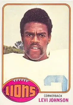 1976 Topps #433 - Levi Johnson - Detroit Lions