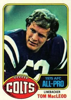 1976 Topps #440 - Tom MacLeod - Baltimore Colts - Front