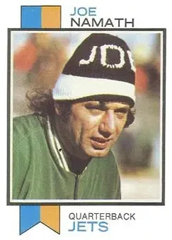 1973 Topps #400 - Joe Namath - New York Jets