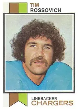 1973 Topps #403 - Tim Rossovich - San Diego Chargers 1973 Topps #403 - Tim Rossovich - San Diego Chargers