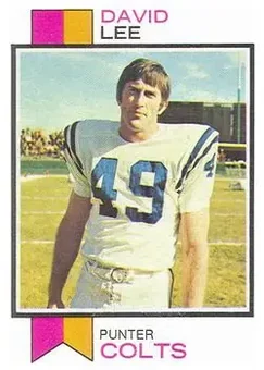 1973 Topps #404 - David Lee - Baltimore Colts 1973 Topps #404 - David Lee - Baltimore Colts