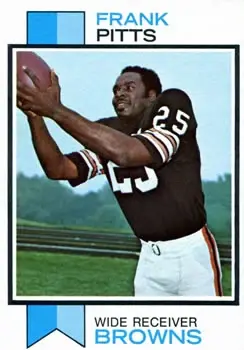 1973 Topps #405 - Frank Pitts - Cleveland Browns