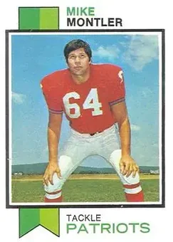 1973 Topps #409 - Mike Montler - New England Patriots 1973 Topps #409 - Mike Montler - New England Patriots