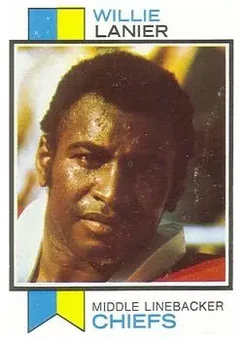 1973 Topps #410 - Willie Lanier - Kansas City Chiefs 1973 Topps #410 - Willie Lanier - Kansas City Chiefs