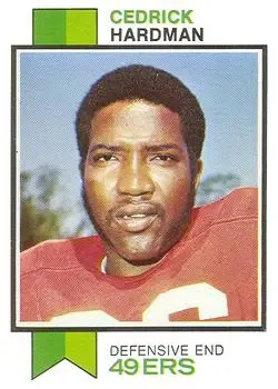 1973 Topps #412 - Cedrick Hardman - San Francisco 49ers