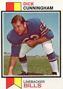 1973 Topps #417 - Dick Cunningham - Buffalo Bills