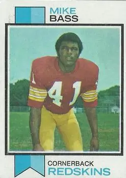 1973 Topps #419 - Mike Bass - Washington Redskins - Front