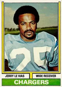 1974 Topps #457 - Jerry LeVias - San Diego Chargers