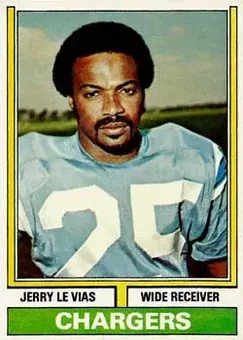 1974 Topps #457 - Jerry LeVias - San Diego Chargers