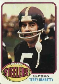 1976 Topps #442 - Terry Hanratty - Pittsburgh Steelers