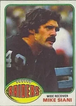 1976 Topps #443 - Mike Siani - Oakland Raiders