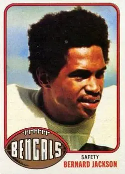 1976 Topps #449 - Bernard Jackson - Cincinnati Bengals