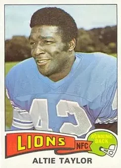 1975 Topps #481 - Altie Taylor - Detroit Lions
