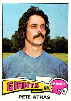 1975 Topps #484 - Pete Athas - New York Giants