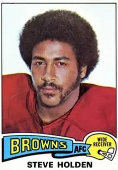 1975 Topps #489 - Steve Holden - Cleveland Browns 1975 Topps #489 - Steve Holden - Cleveland Browns