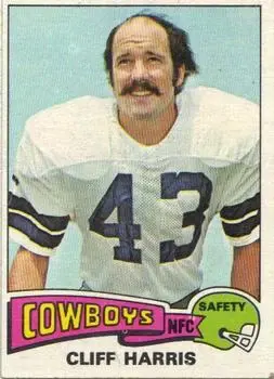 1975 Topps #490 - Cliff Harris - Dallas Cowboys - Front