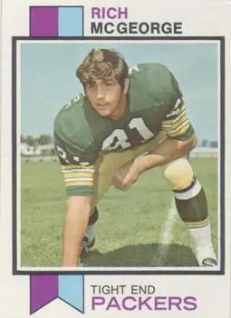 1973 Topps #424 - Rich McGeorge - Green Bay Packers