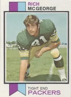 1973 Topps #424 - Rich McGeorge - Green Bay Packers