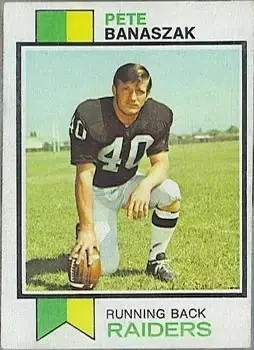 1973 Topps #426 - Pete Banaszak - Oakland Raiders - Front