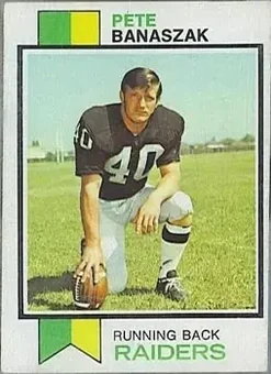 1973 Topps #426 - Pete Banaszak - Oakland Raiders