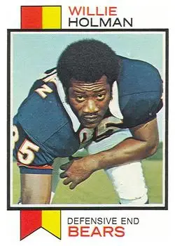 1973 Topps #427 - Willie Holman - Chicago Bears - Front
