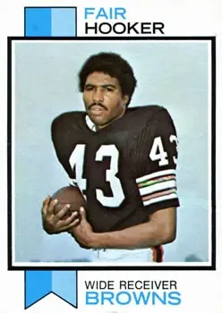1973 Topps #429 - Fair Hooker - Cleveland Browns - Front