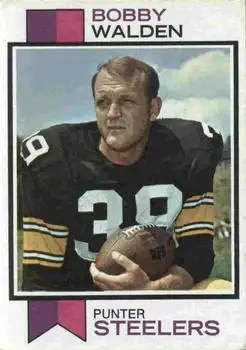 1973 Topps #434 - Bobby Walden - Pittsburgh Steelers - Front