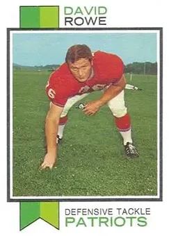 1973 Topps #436 - Dave Rowe - New England Patriots