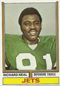 1974 Topps #468 - Richard Neal - New York Jets