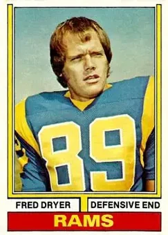 1974 Topps #471 - Fred Dryer - Los Angeles Rams