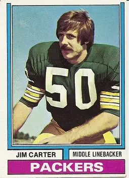 1974 Topps #472 - Jim Carter - Green Bay Packers