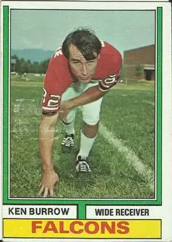 1974 Topps #473 - Ken Burrow - Atlanta Falcons