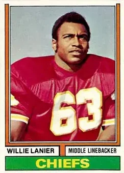 1974 Topps #480 - Willie Lanier - Kansas City Chiefs