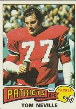 1975 Topps #493 - Tom Neville - New England Patriots