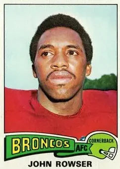 1975 Topps #498 - John Rowser - Denver Broncos