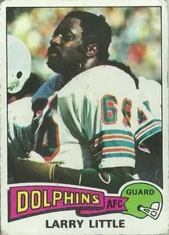 1975 Topps #499 - Larry Little - Miami Dolphins