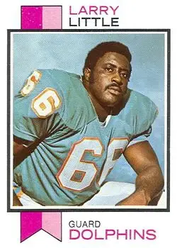 1973 Topps #440 - Larry Little - Miami Dolphins