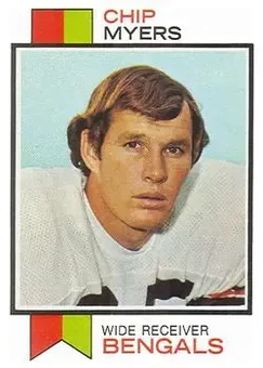 1973 Topps #445 - Chip Myers - Cincinnati Bengals