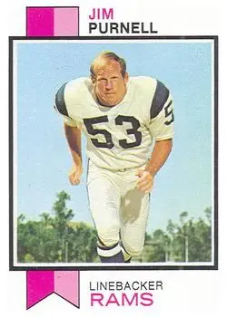 1973 Topps #447 - Jim Purnell - Los Angeles Rams - Front
