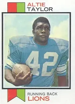 1973 Topps #448 - Altie Taylor - Detroit Lions