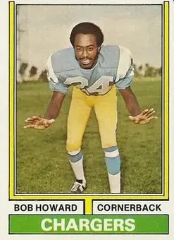 1974 Topps #483 - Bob Howard - San Diego Chargers