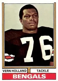 1974 Topps #486 - Vern Holland - Cincinnati Bengals