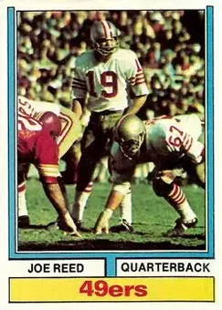 1974 Topps #488 - Joe Reed - San Francisco 49ers