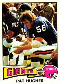 1975 Topps #502 - Pat Hughes - New York Giants - Front