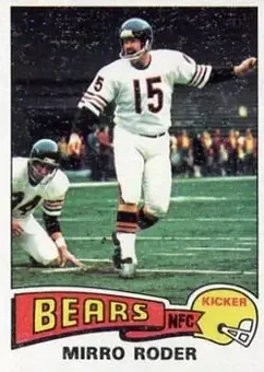 1975 Topps #508 - Mirro Roder - Chicago Bears
